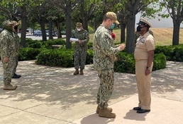 IWTC San Diego Pipes Chief Intelligence Specialist Roosevelt Smith Ashore