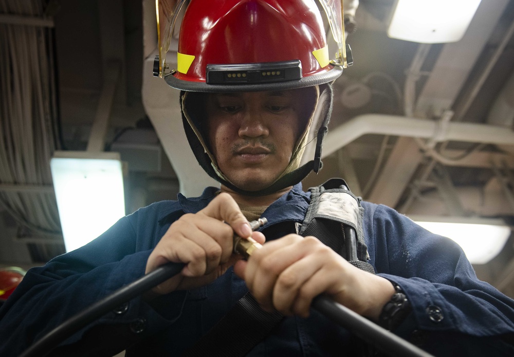 USS Bataan (LHD 5) Damage Control Training