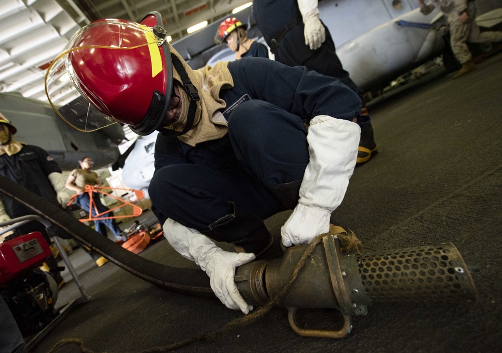 USS Bataan (LHD 5) Damage Control Training