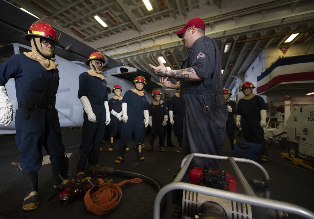 USS Bataan (LHD 5) Damage Control Training
