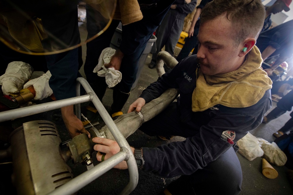 USS Bataan (LHD 5) Damage Control Training
