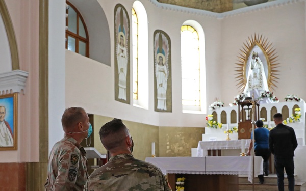 KFOR DCOMM and LMT “Kilo 20” visit Black Madonna Church
