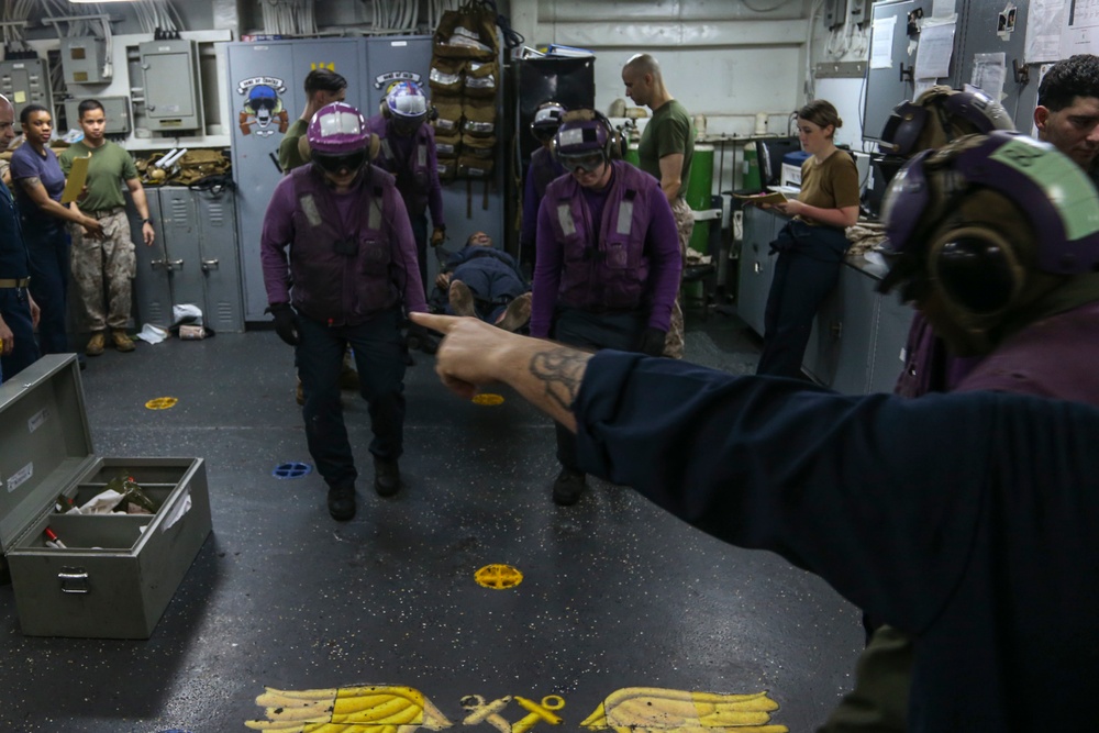 Sailors maintain medical readiness aboard USS Bataan
