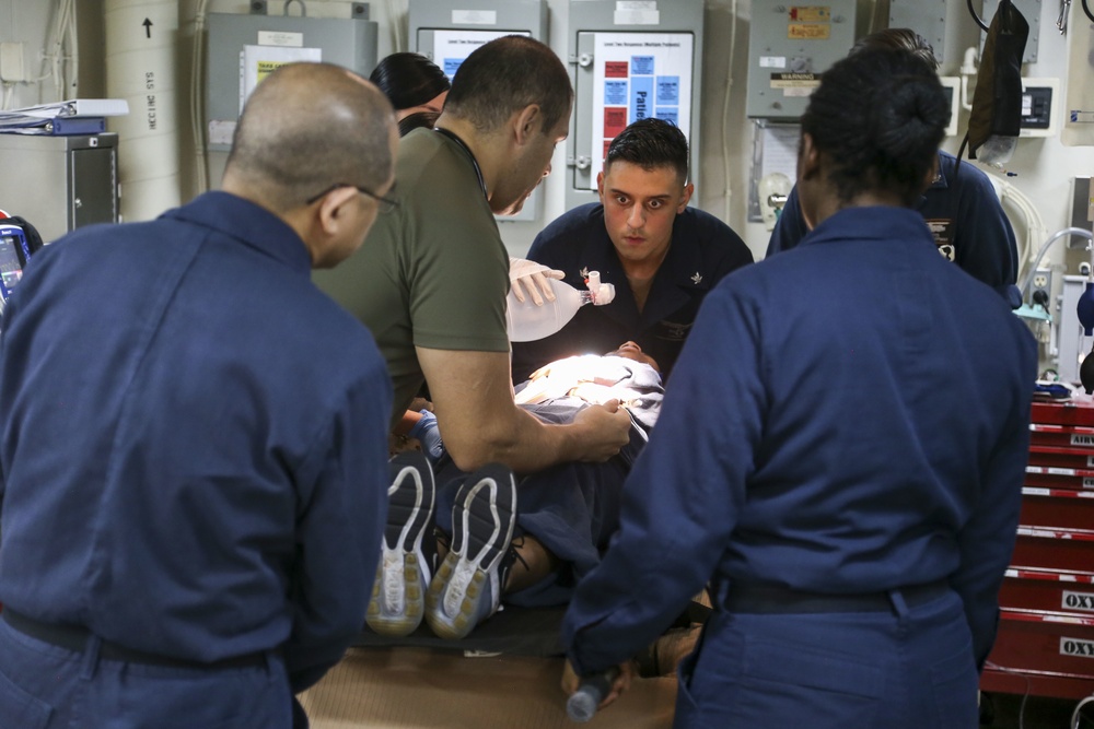 Sailors maintain medical readiness aboard USS Bataan