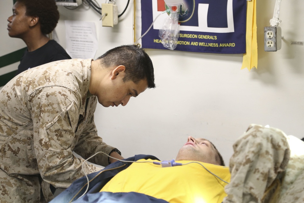 Sailors maintain medical readiness aboard USS Bataan