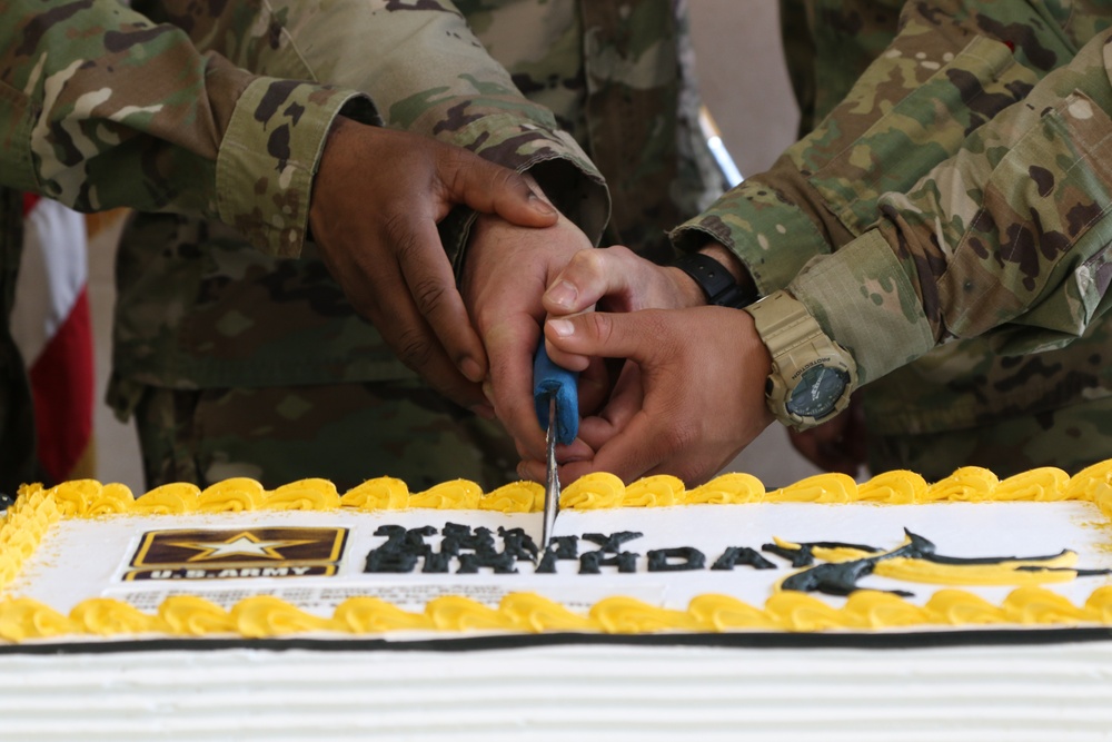 Soldiers celebrate the U.S. Army's birthday in Poland