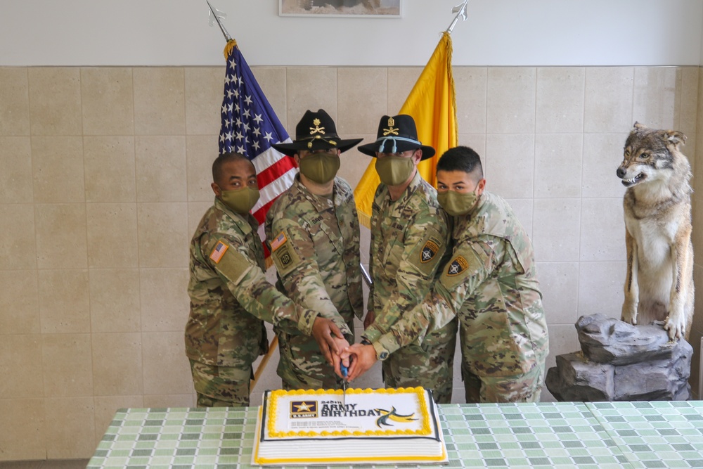Soldiers celebrate the U.S. Army's birthday in Poland