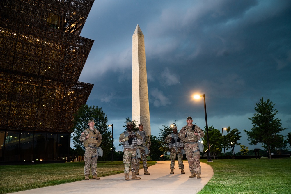 Presence through the Darkness: Maryland Soldiers stand watch