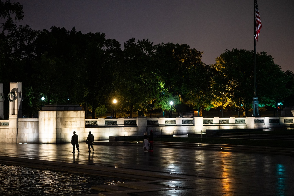 Presence through the Darkness: Maryland Soldiers stand watch