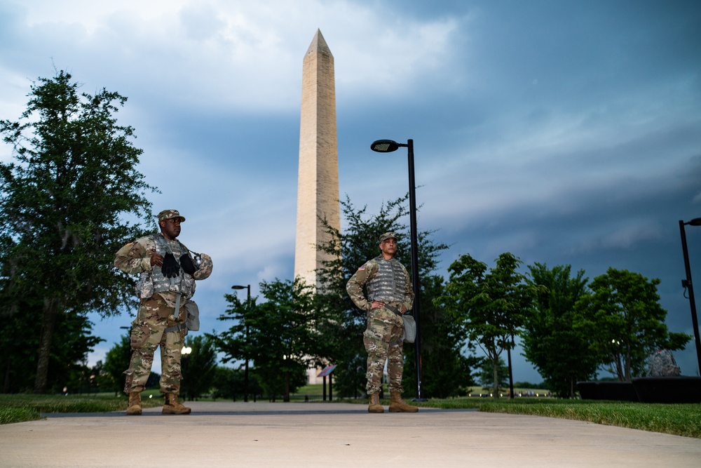 Presence through the Darkness: Maryland Soldiers stand watch