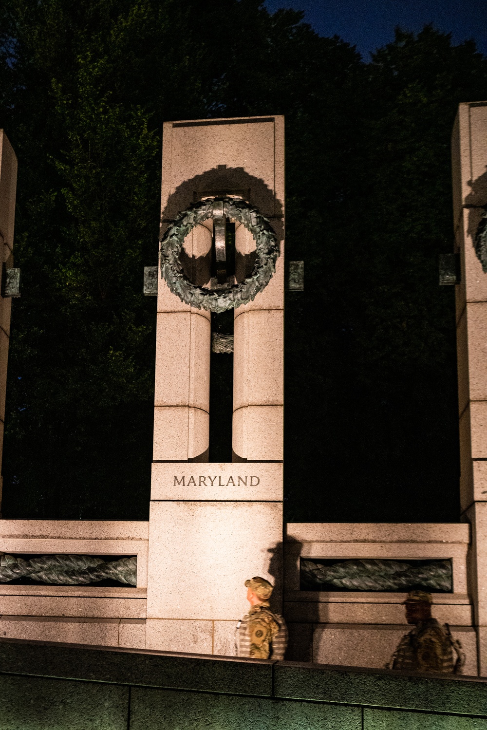 Presence through the Darkness: Maryland Soldiers stand watch