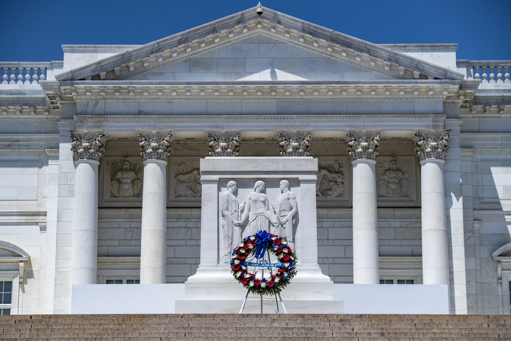 Army Full Honors Wreath-Laying Ceremony at the Tomb of the Unknown Soldier in Honor of the 245th Birthday of the U.S. Army