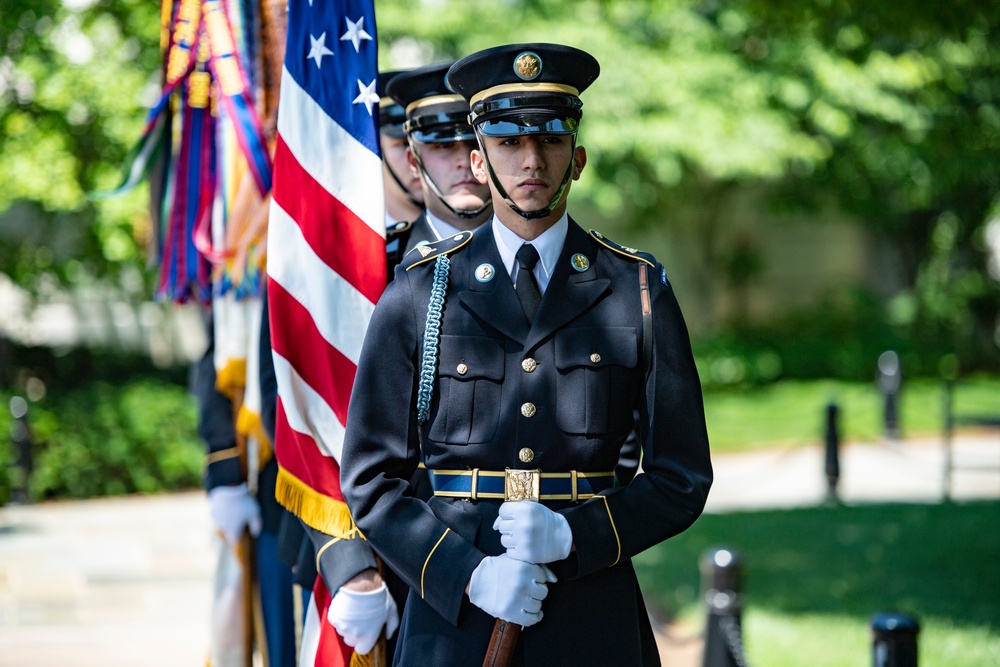 Army Full Honors Wreath-Laying Ceremony at the Tomb of the Unknown Soldier in Honor of the 245th Birthday of the U.S. Army