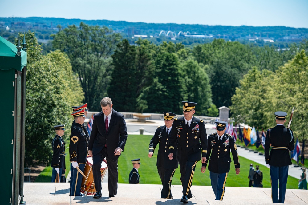 Army Full Honors Wreath-Laying Ceremony at the Tomb of the Unknown Soldier in Honor of the 245th Birthday of the U.S. Army