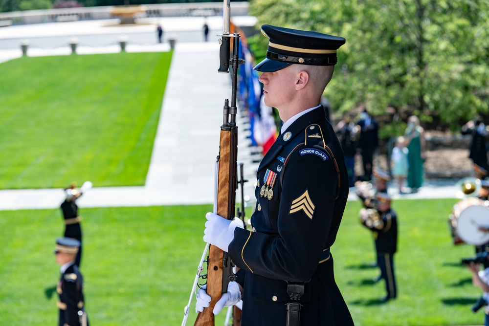 Army Full Honors Wreath-Laying Ceremony at the Tomb of the Unknown Soldier in Honor of the 245th Birthday of the U.S. Army