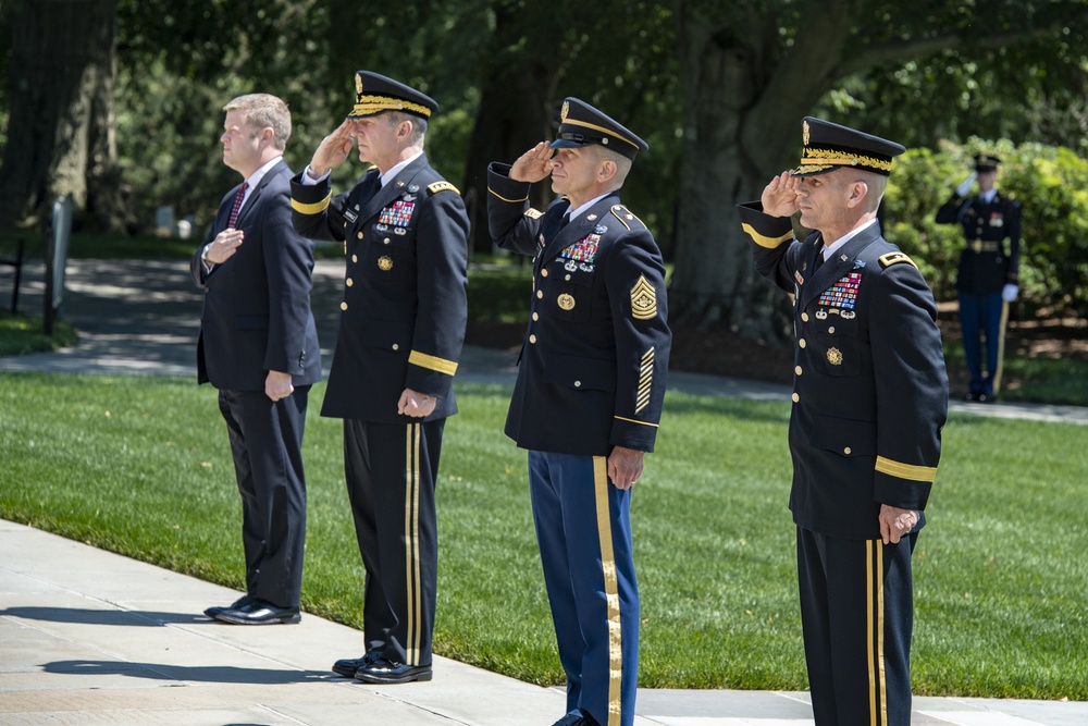 Army Full Honors Wreath-Laying Ceremony at the Tomb of the Unknown Soldier in Honor of the 245th Birthday of the U.S. Army