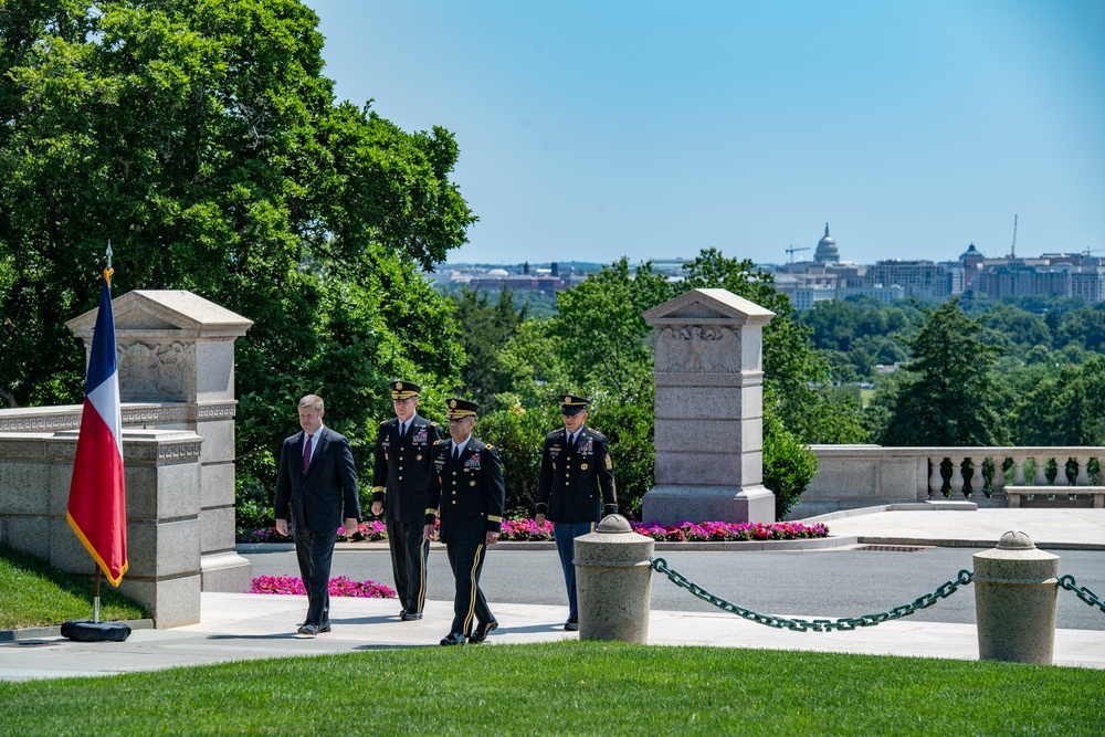 Army Full Honors Wreath-Laying Ceremony at the Tomb of the Unknown Soldier in Honor of the 245th Birthday of the U.S. Army