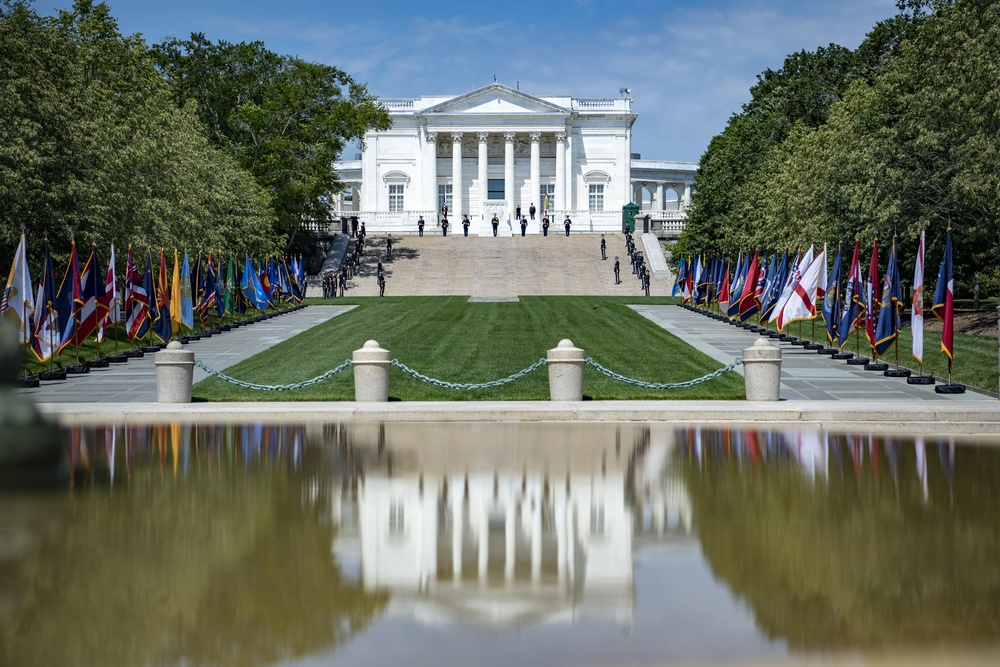 Army Full Honors Wreath-Laying Ceremony at the Tomb of the Unknown Soldier in Honor of the 245th Birthday of the U.S. Army