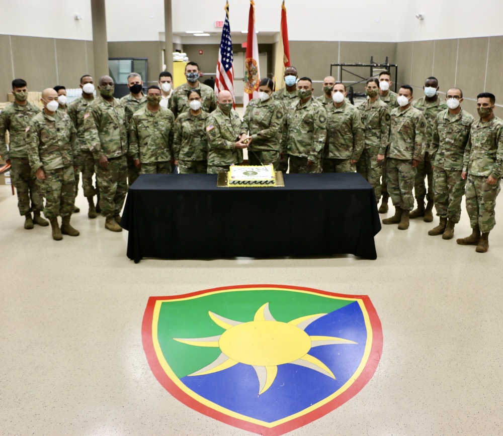 Florida Guardsmen supporting COVID-19 response celebrate the Army’s Birthday
