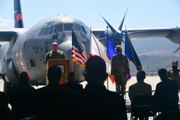 California Air National Guard Col. Lisa Nemeth assumes command of the 146th Airlift Wing