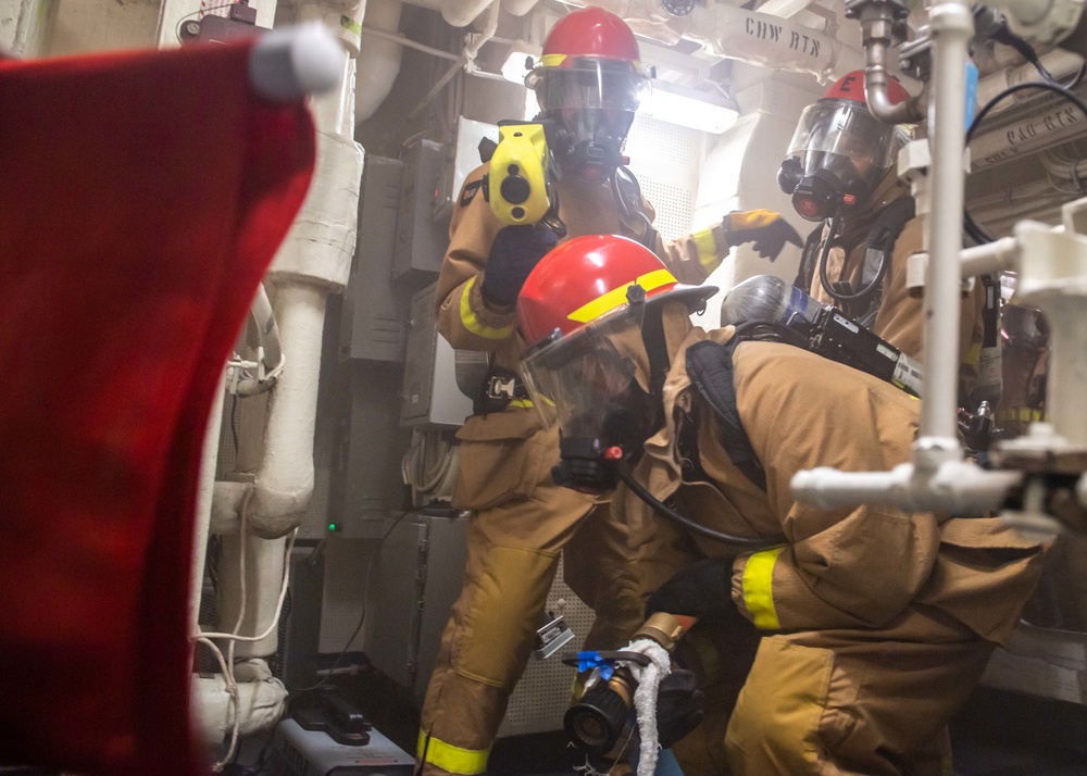 Antietam Conducts General Quarters Drill