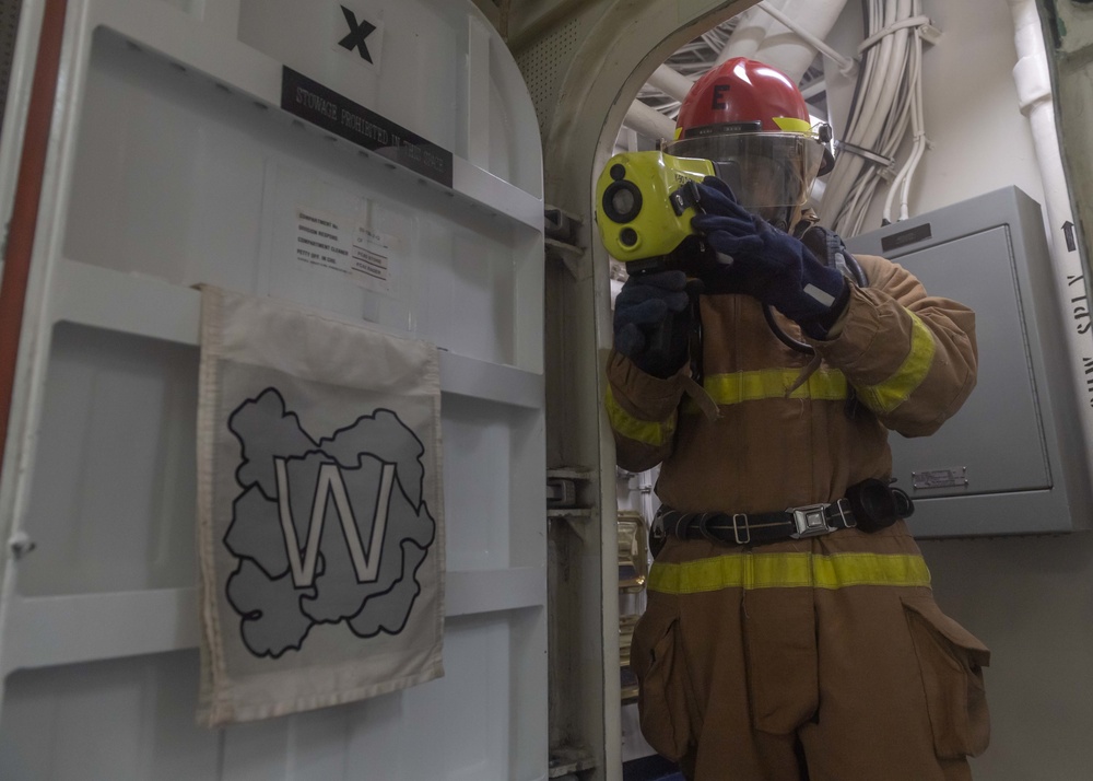 Antietam Conducts General Quarters Drill