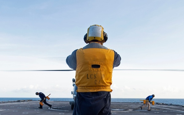 USS Gabrielle Giffords Conducts Flight Ops