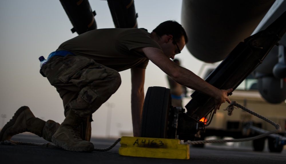 386th EAMXS Airmen maintain, launch and recover Reapers