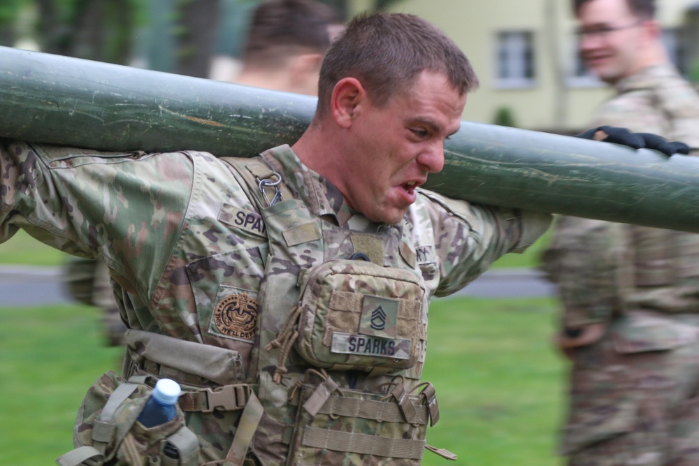 U.K., U.S., Romanian and Croatian Soldiers compete for the title of best squad
