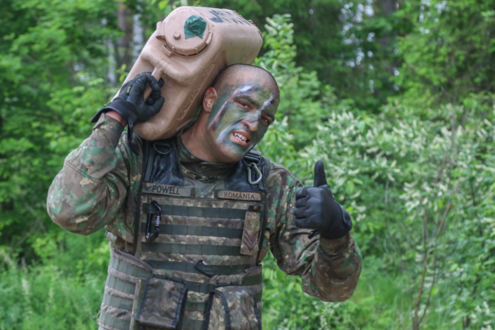 U.K., U.S., Romanian and Croatian Soldiers compete for the title of  best squad