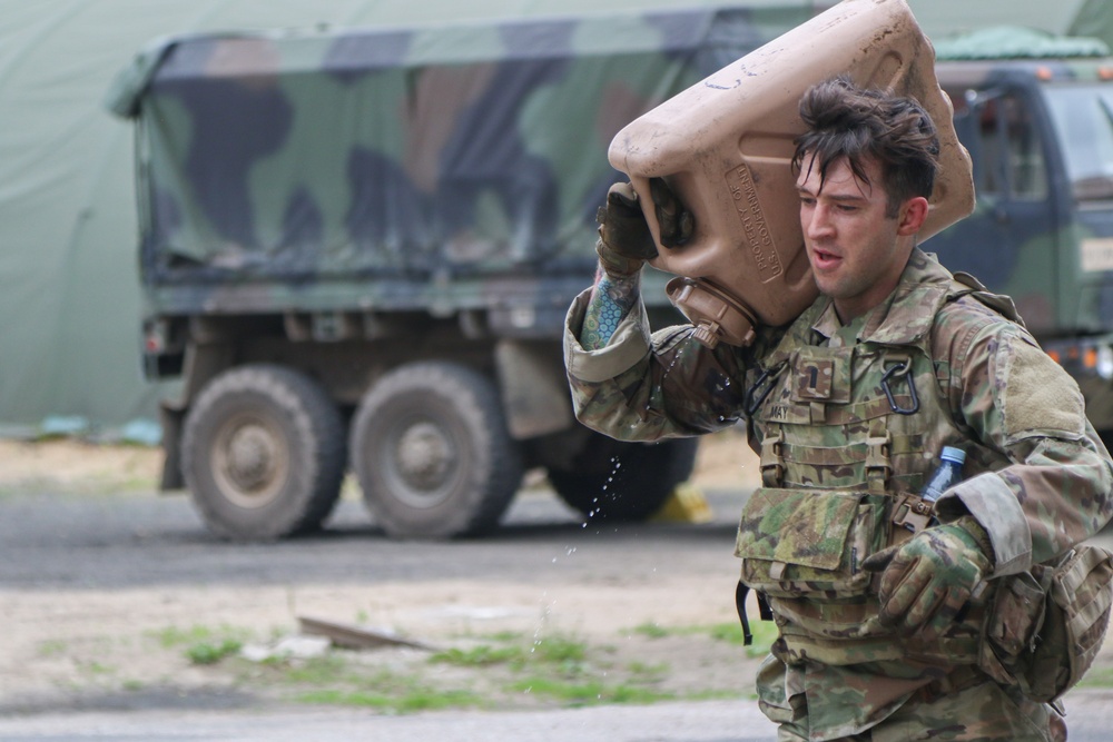 U.K., U.S., Romanian and Croatian Soldiers compete for the title of best squad