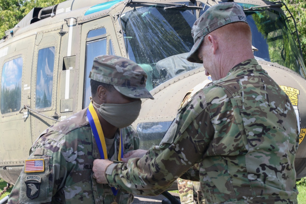 Col. John Broam recognize Soldiers for hard work, excellence