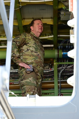 Lt. Gen. Scobee Tours first KC-46 at Seymour Johnson