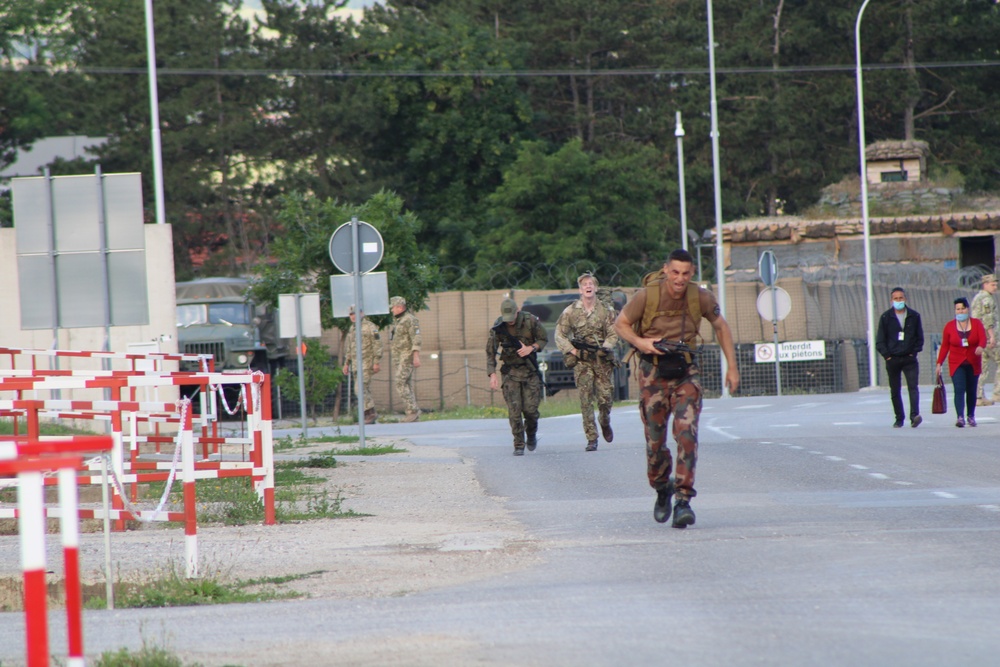 KFOR NATO partners participate in Booting of the Colours