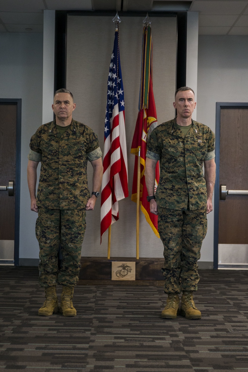 Col. Jordan D. Walzer and Col. Brian E. Russell Change of Command