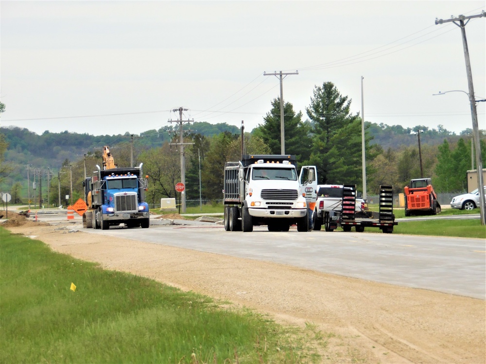 Road Paving Work at Fort McCoy