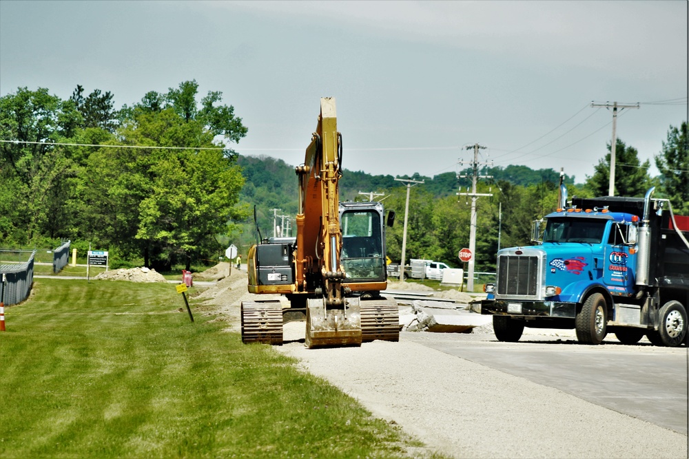 Road Paving Work at Fort McCoy