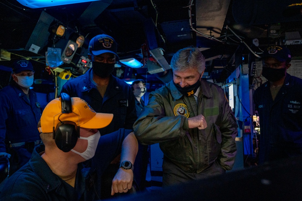 SECNAV Truman Strike Group Visit