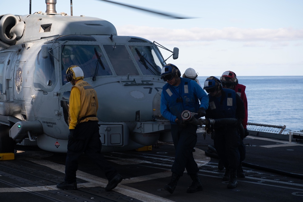 USS Princeton, HSM-73 conduct flight operations