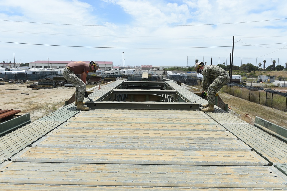 Seabees Medium Girder Bridge as part of Technical Exercise.