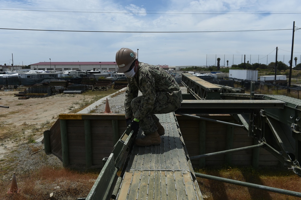 Seabees Construct a Medium Girder Bridge as Part of Technical Exercise.