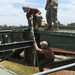 Seabees Construct a Medium Girder Bridge a part of Technical Exercise.