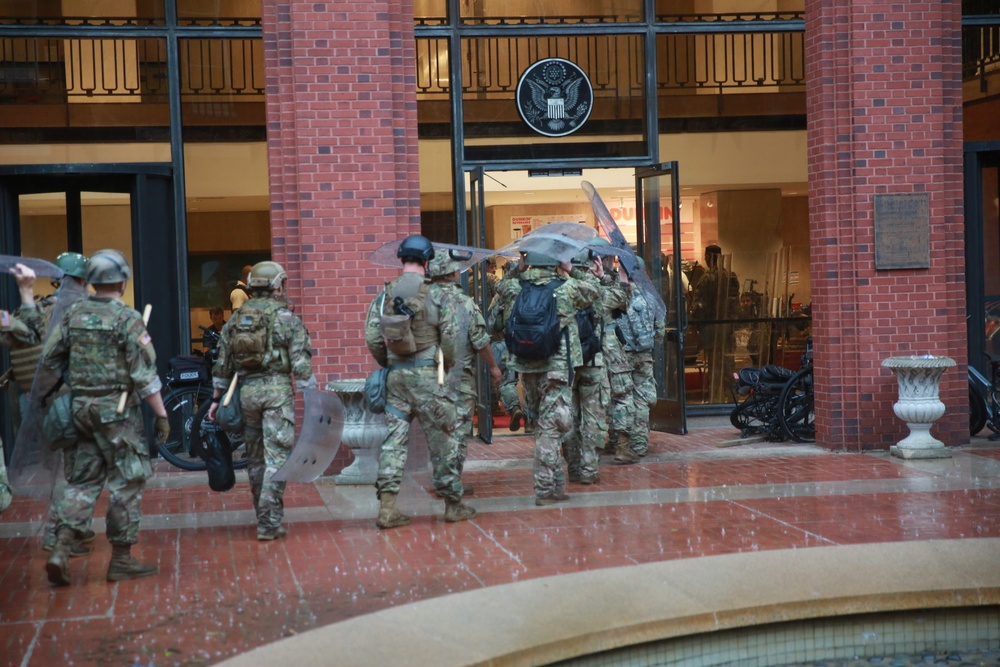 Soldiers Assist Law Enforcment