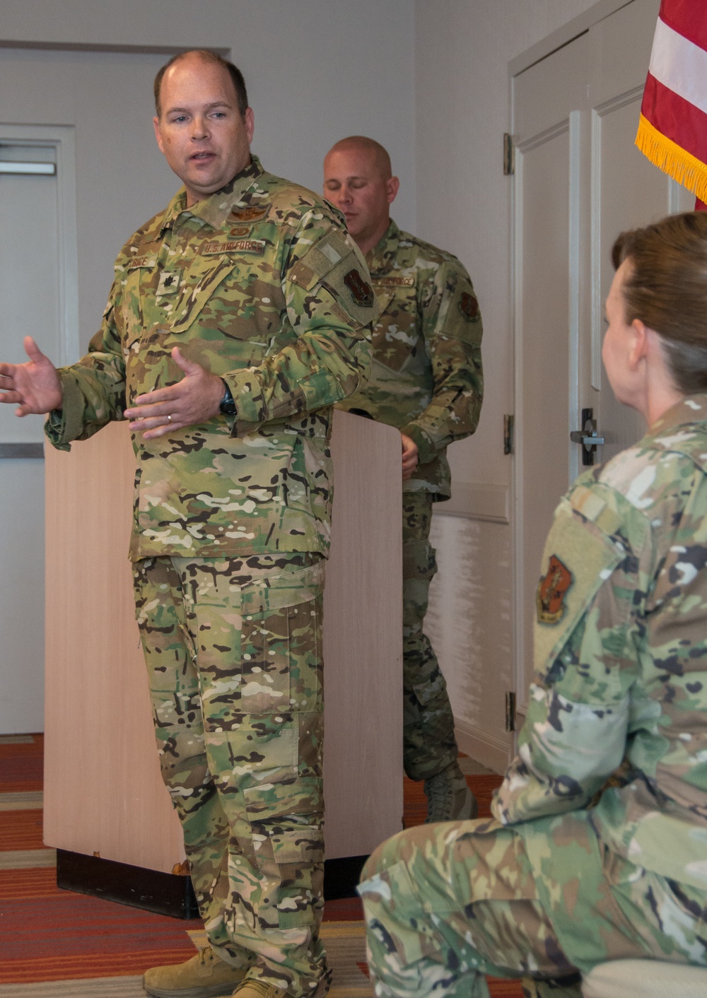 Maj. Chrystal promotes to Lt. Col.