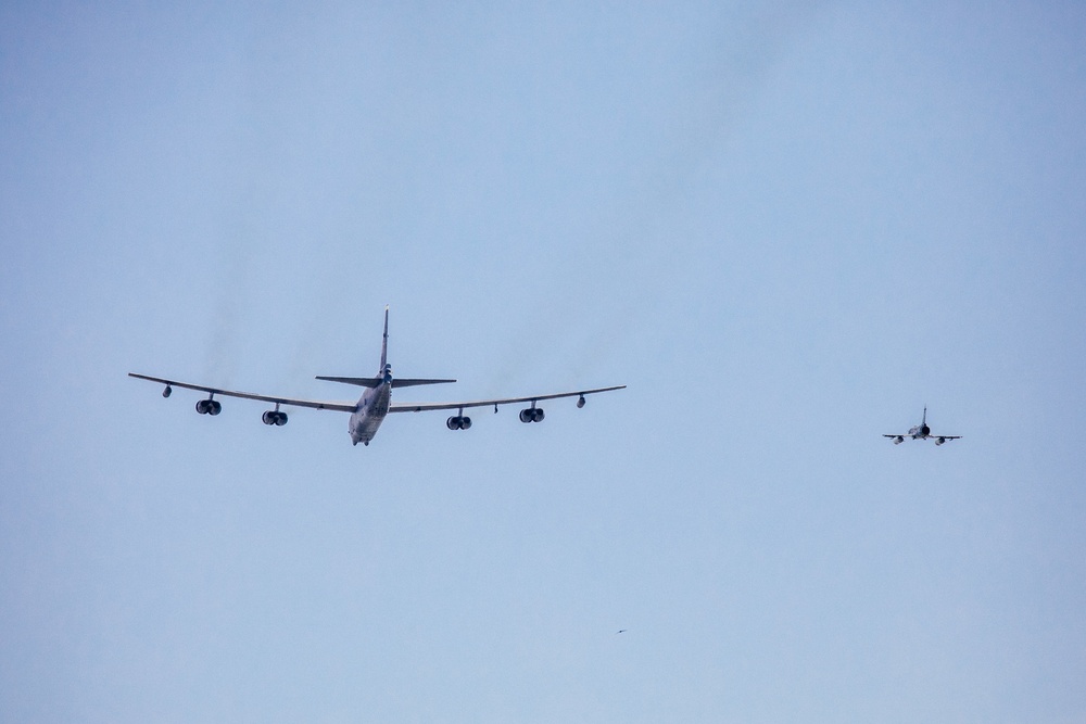B-52 conducts joint interoperability training