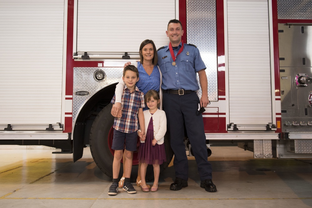 RAF Alconbury firefighter saves his daughter’s life