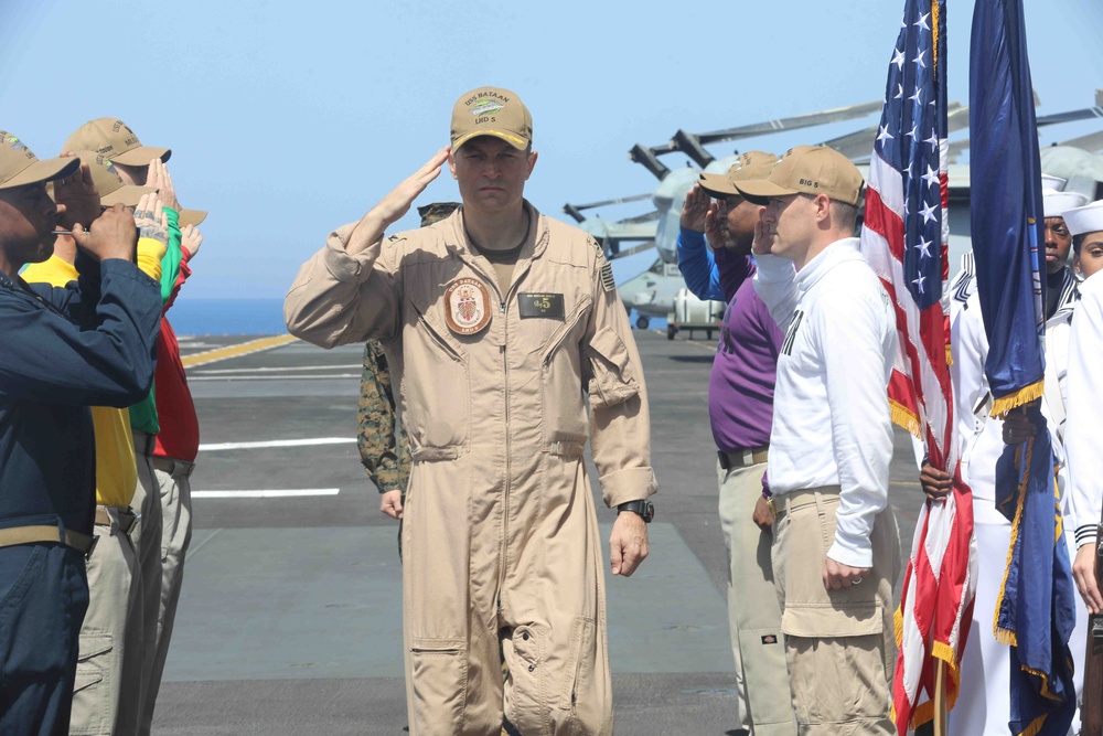 Change of Command LHD 5 USS Bataan