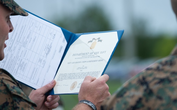 Operation Gotham: 3/2 Marines awarded for relief efforts in NYC