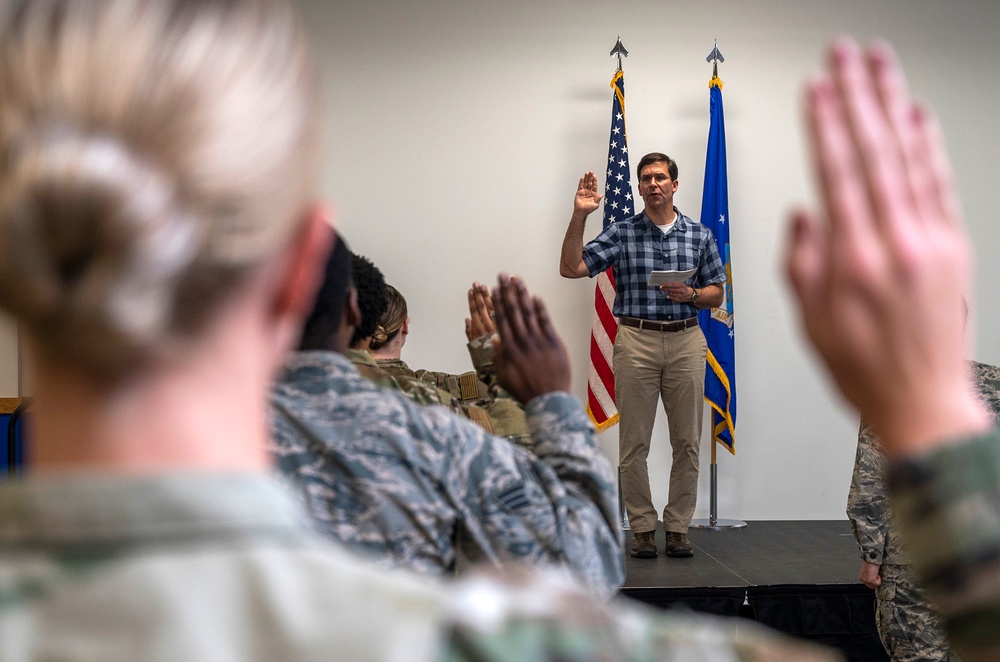 SECDEF visits JBSA-Lackland BMT
