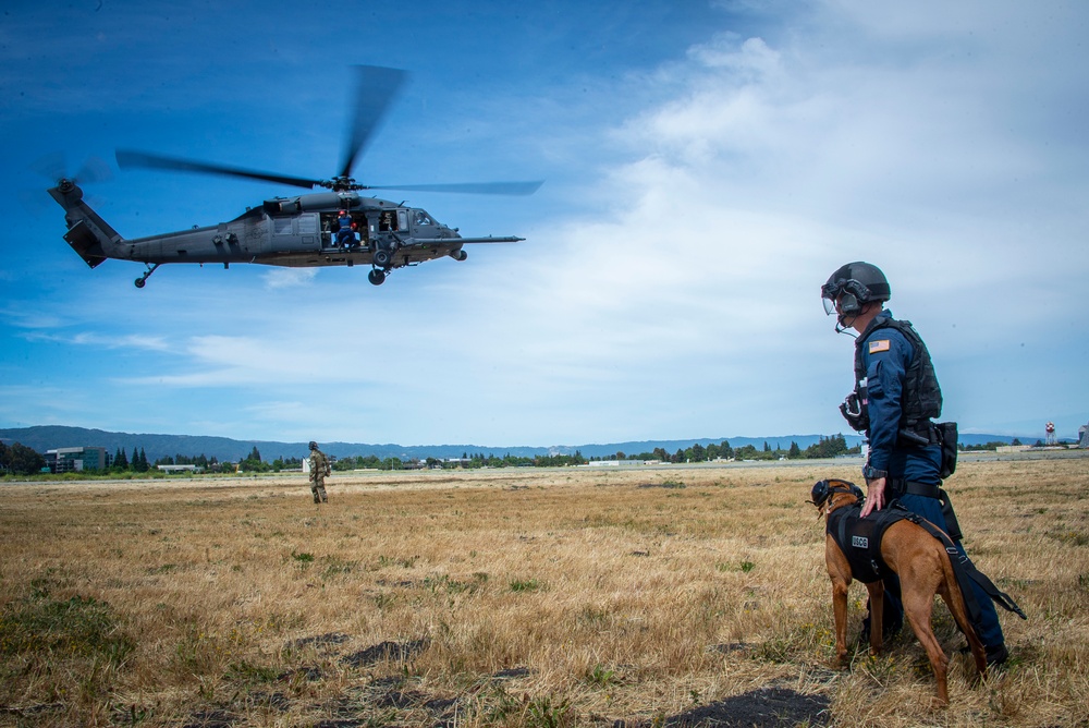 HH-60G Pave Hawk helicopter hoist training